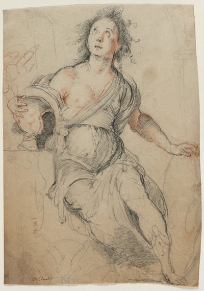 Allegorische Figur, um 1635 von Bernardo Strozzi