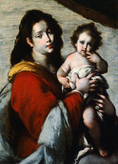 Madonna mit Kind von Bernardo Strozzi