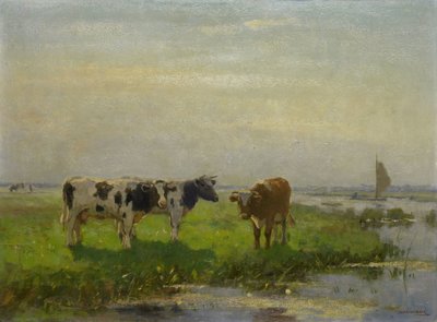 Kühe auf der Wiese von Bernardus Antonie van Beek