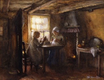 Ein ruhiger Nachmittag von Bernardus Johannes Blommers or Bloomers