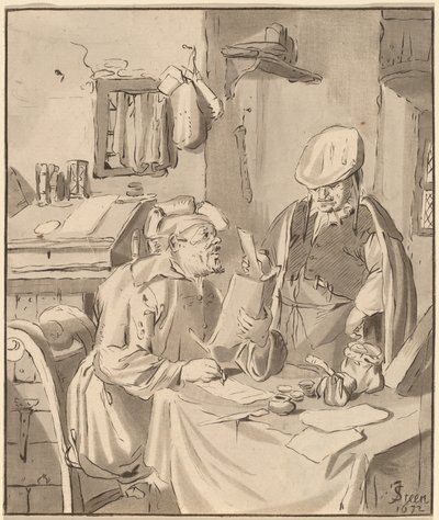 Der Sammler, 1777, veröffentlicht 1786 von Bernhard Schreuder
