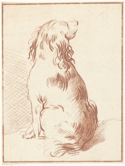 Sitzender Hund von Bernhard Schreuder