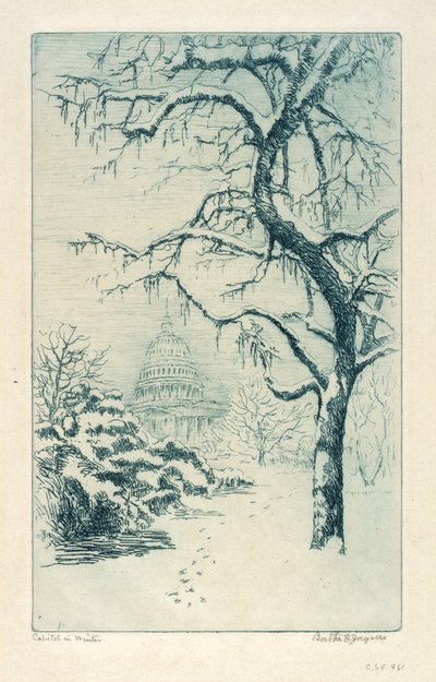 Kapitol im Winter von Bertha E. Jaques