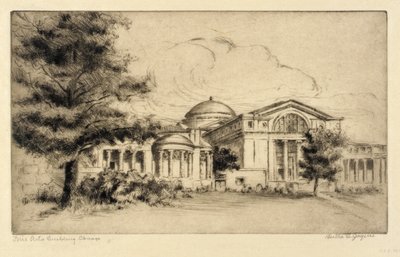 Kunstgebäude, Chicago (Fassade, West) von Bertha E. Jaques