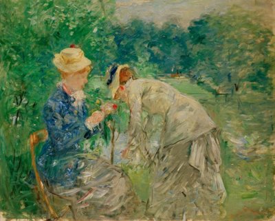 Im Bois de Boulogne von Berthe Morisot