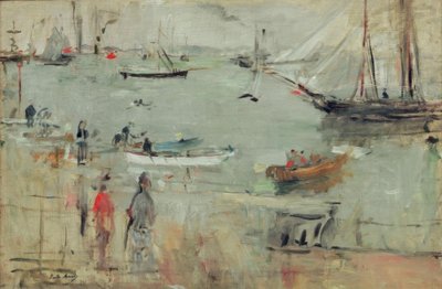 Hafenszene, Isle of Wight von Berthe Morisot