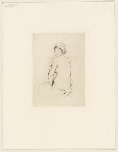 Akt von hinten gesehen von Berthe Morisot