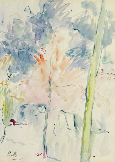 Roter Baum im Wald, 1893 von Berthe Morisot