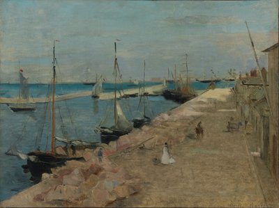 Der Hafen von Cherbourg von Berthe Morisot