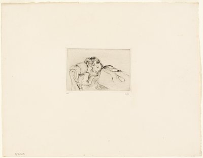 Junge Frau in Ruhe von Berthe Morisot