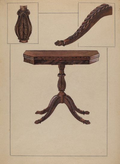 Kartentisch von Bessie Forman