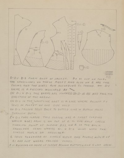 Kleidermuster von Bessie Forman