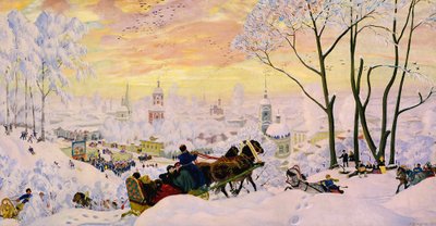 Masleniza von Boris Mikhailovich Kustodiev