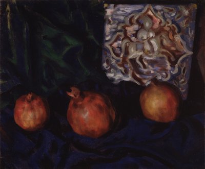 Stillleben. Granatäpfel, 1910 von Boris Mikhailovich Kustodiev