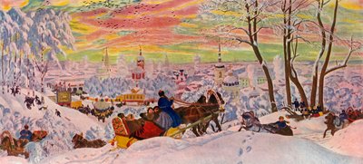 Fastnachtsdienstag, 1916, 1939 von Boris Mikhailovich Kustodiev