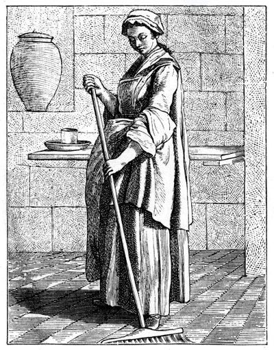 Ein Straßenkehrer, 1737-1742 von Bouchardon