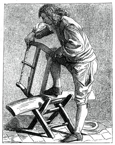 Ein Holzfäller, 1737-1742 von Bouchardon