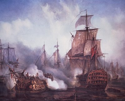 Schlacht von Trafalgar im Jahr 1805 von British School