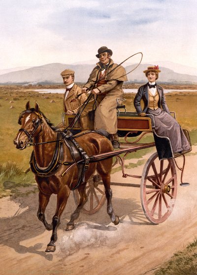 Irischer Jaunting Car, ca. 1895 von British School