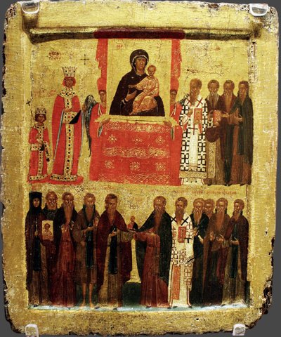 Das Fest der Orthodoxie, 14. Jahrhundert von Byzantine