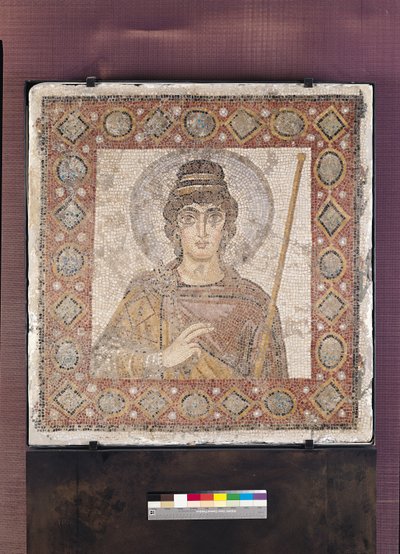 Die Dame von Karthago (Mosaik) von Byzantine School