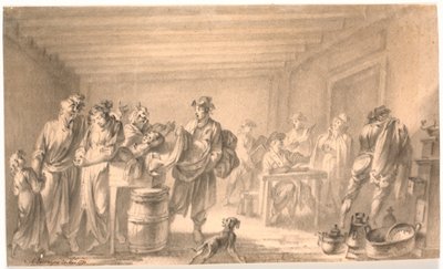 Eine Pfändungsszene von C.A. Lorentzen