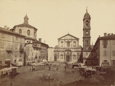 Ansichten von Mailand: Piazza Santo Stefano von C.D. Wagner