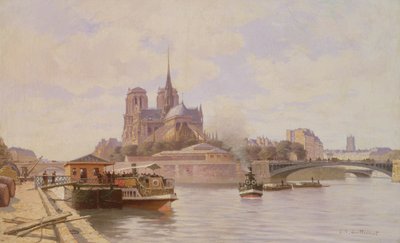 Die Seine bei Notre Dame von C.T. Guillermot