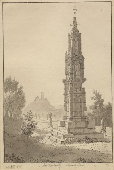 Hochkreuz in der Nähe von Bonn von Christoffer Wilhelm Eckersberg