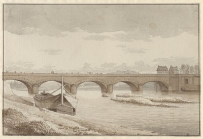 Die Seine-Brücke bei Neuilly, Paris, 13. Mai 1812 von Christoffer Wilhelm Eckersberg