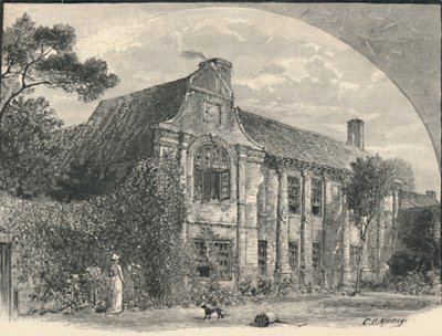 Slyfield House: Die Gartenfront, Surrey, 1886 von C Murray