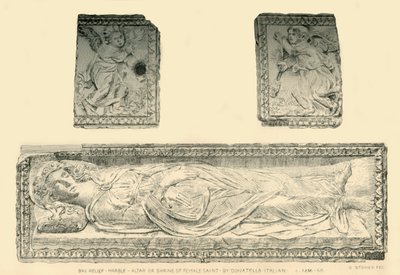 Sarkophag von Santa Giustina, ca. 1476, 1881 von C Stoney