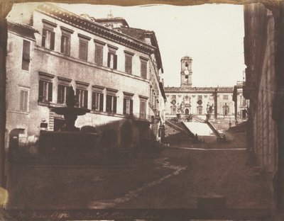Ansicht der Kapitolsstufen, Rom von Calvert Richard Jones