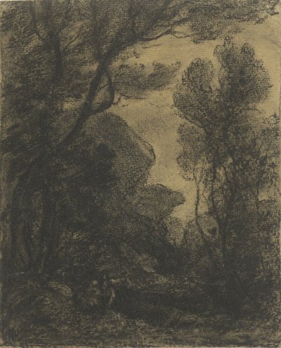 Waldansicht bei Abend von Camille Corot