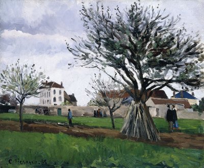Apfelbäume in Pontoise von Camille Jacob Pissarro