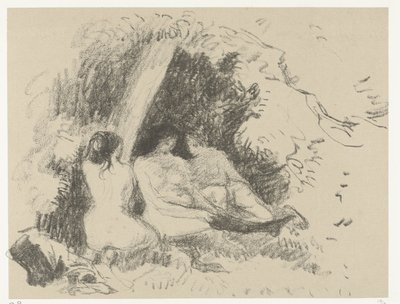 Drei nackte Frauen von Camille Jacob Pissarro