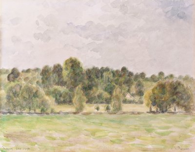 Abend in Eragny von Camille Jacob Pissarro
