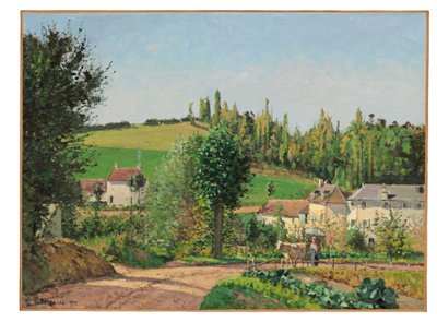 Hamlet bei Pontoise, 1872 von Camille Jacob Pissarro
