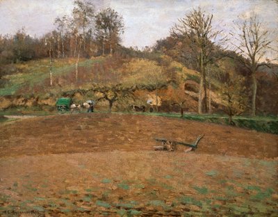 Ackerland, 1874 von Camille Jacob Pissarro