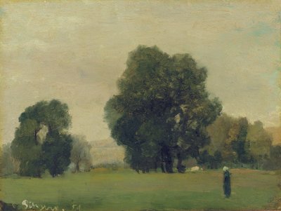 Prärien von La Roche-Guyon, 1859 von Camille Jacob Pissarro