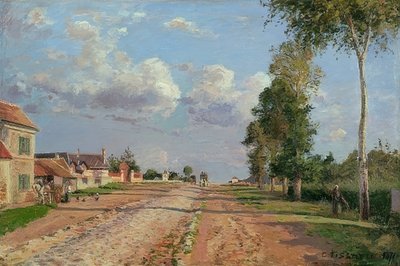 Route de Versailles, Rocquencourt, 1871 von Camille Jacob Pissarro