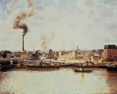Saint-Sever-Kai in Rouen, 1896 von Camille Jacob Pissarro
