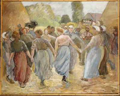 Der Kreis, ca. 1884 von Camille Jacob Pissarro
