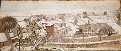 Die vier Jahreszeiten: Winter, 1872 von Camille Jacob Pissarro