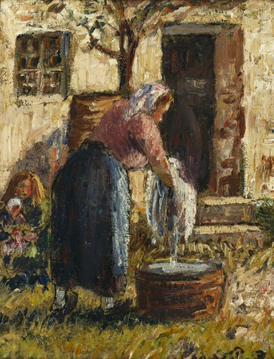 Die Wäscherin, ca. 1898 von Camille Jacob Pissarro