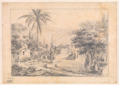 Eine Dorfstraße, Caracas, Venezuela von Camille Pissarro