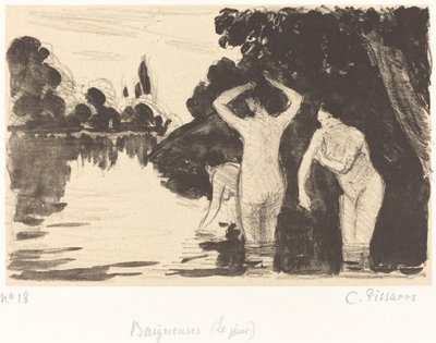 Baigneuses, ca. 1895 von Camille Pissarro