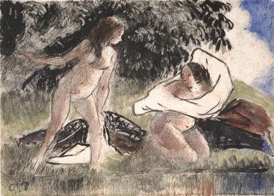 Badende von Camille Jacob Pissarro
