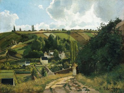 Jalais-Hügel bei Pontoise von Camille Jacob Pissarro