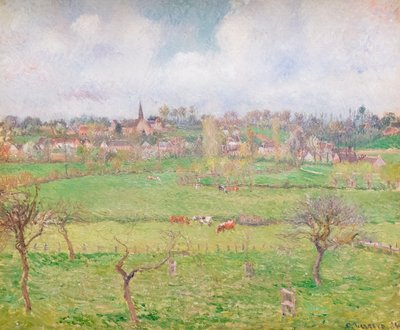 Blick auf Bazincourt von Camille Pissarro